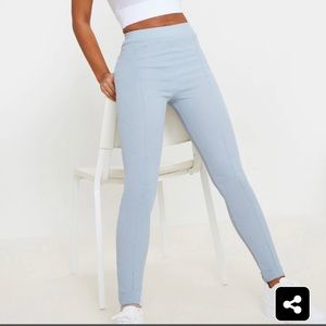 Baby Blue Fitted Skinny Leg Pants